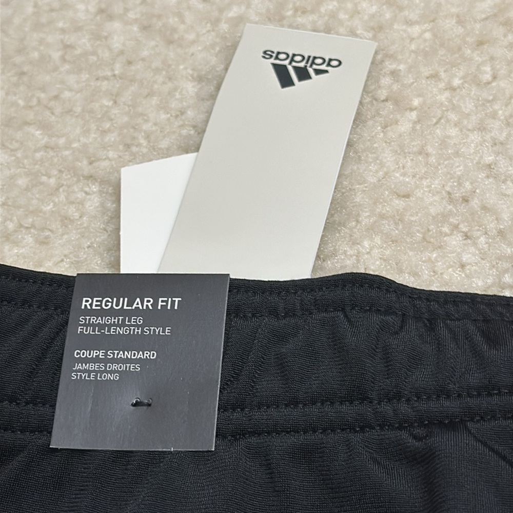 adidas Essentials 3-Stripes Tricot Open Hem Pants NWT - Picture 3 of 9
